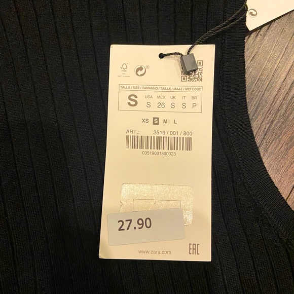 Zara Ribbed Top - Picture 2 of 2